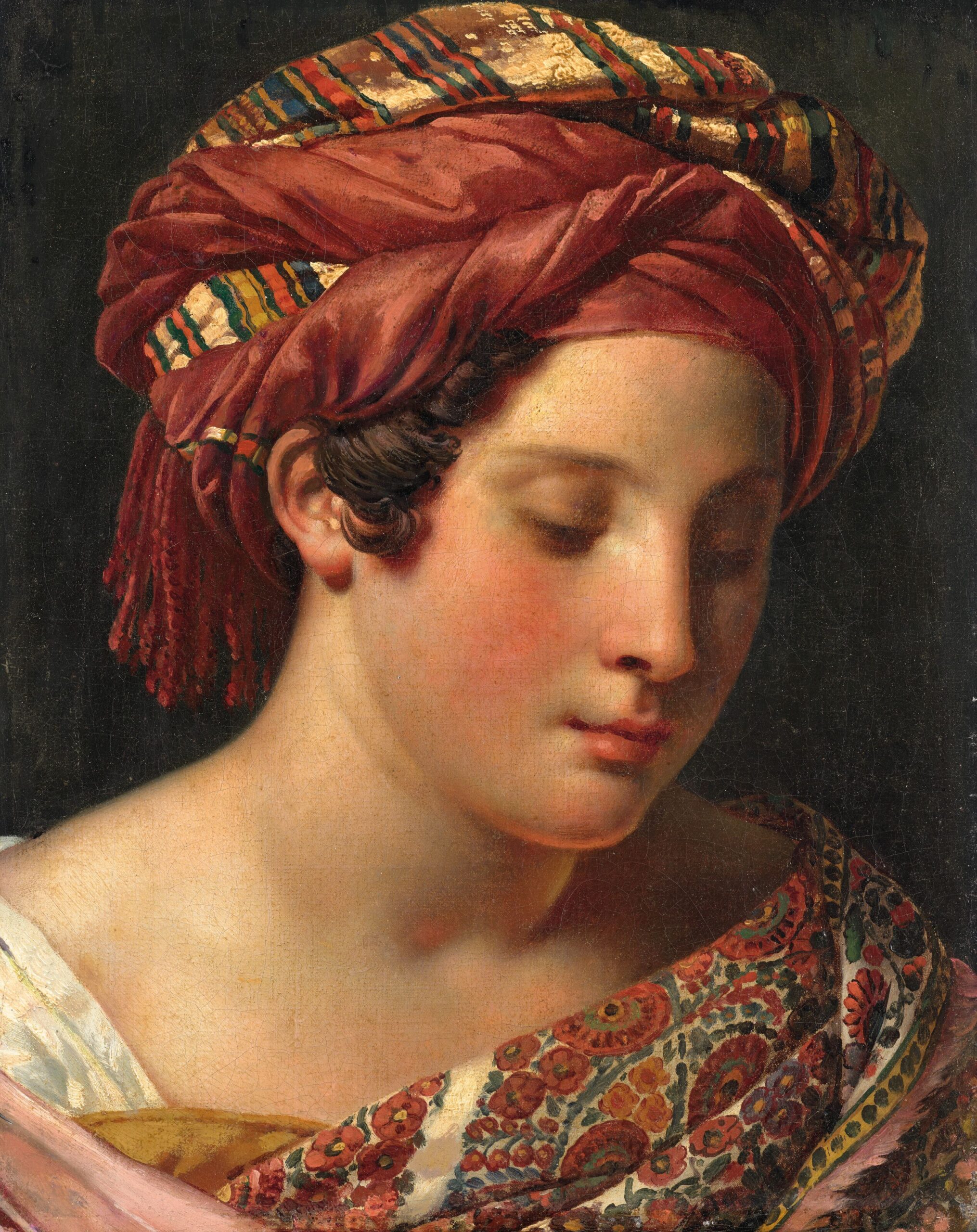 Anne-Louis Girodet-Trioson (1767-1824), L’Odalisque. Huile sur toile, 40,3 x 32,7 cm. Estimé : 80 000/120 000 €. Photo service de presse. © Christie’s Images Ltd 2024