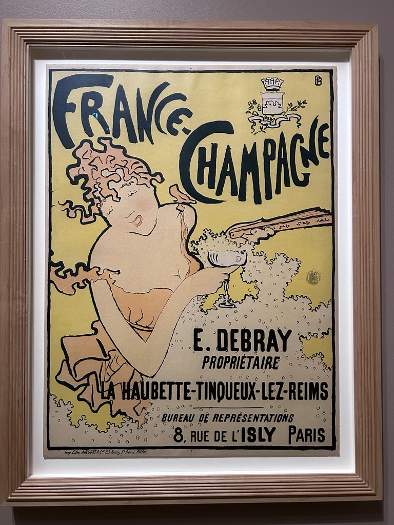 France-Champagne, 1891. Affiche lithographiée en trois couleurs sur vélin. Le Cannet, musée Bonnard