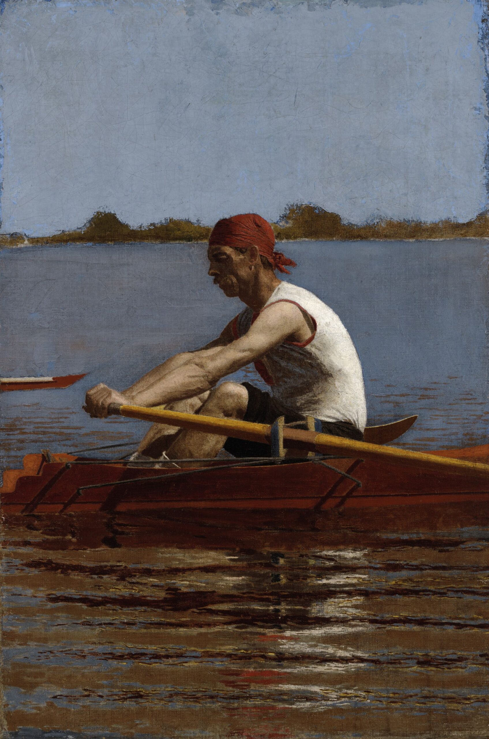 Thomas Eakins (1844-1916), John Biglin dans un skiff, 1874. Huile sur toile, 61,9 x 40,6 cm. New Haven, Yale University Art Gallery, Whitney Collections of Sporting Art. Photo service de presse. © DR