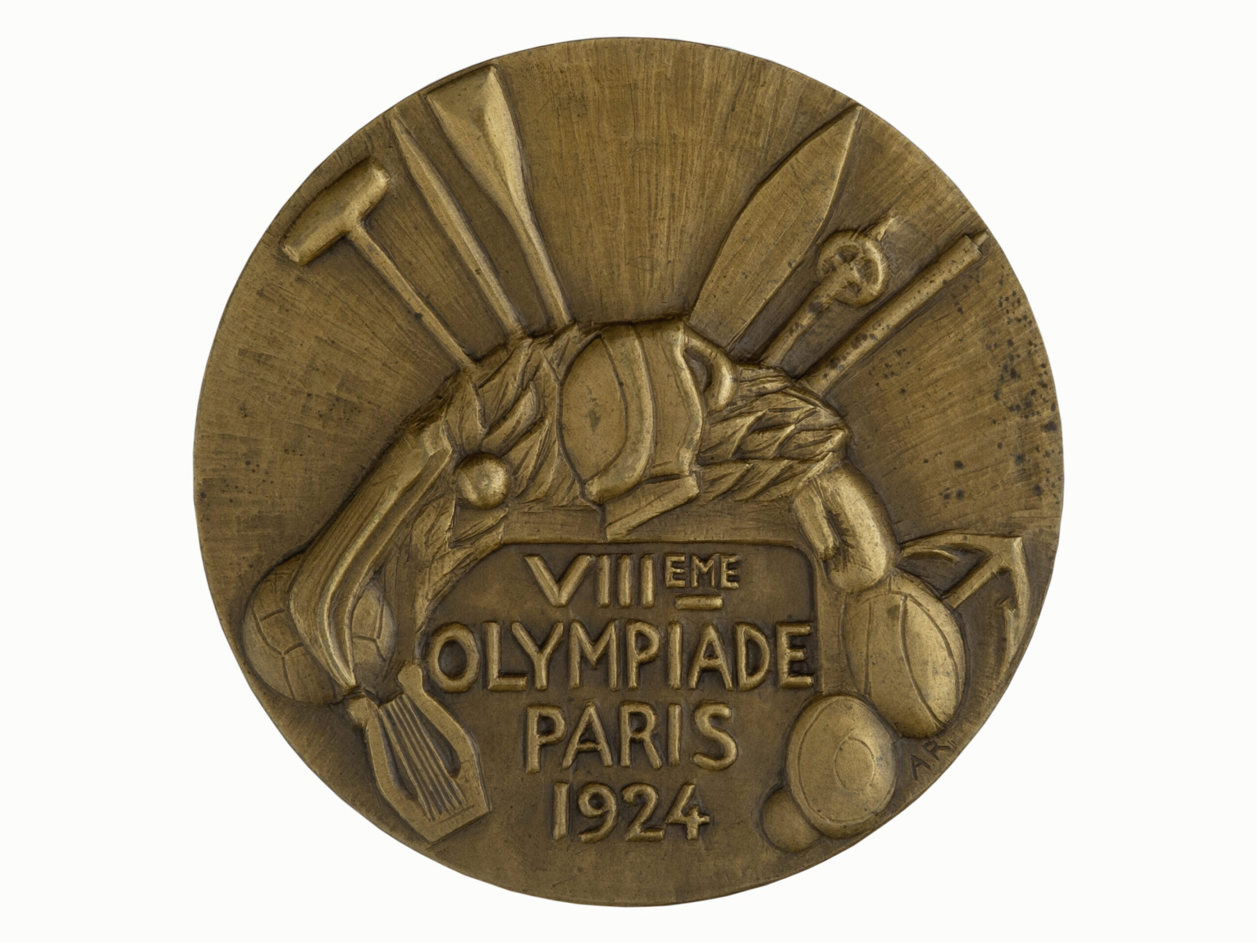 Médaille d’argent d’exercices physiques et sports comptant pour les Jeux de la IIe Olympiade (Paris, 1900). Frédéric de Vernon (1858-1912) (gravure), Monnaie de Paris (frappe). Collection privée. Photo service de presse. © Monnaie de Paris