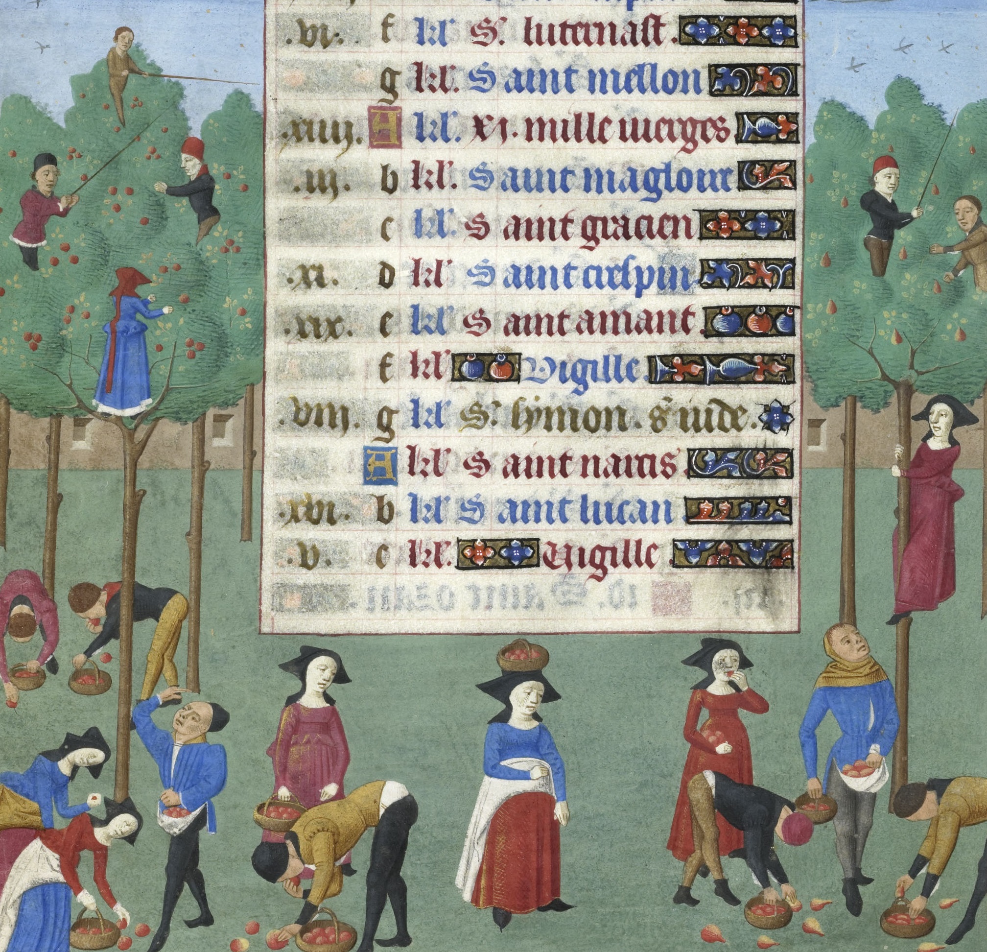 Heures d’Adélaïde de Savoie, à l’usage de Paris, France de l’ouest (Poitiers et Tours), vers 1460-1465. Enluminé par le Maître d’Adélaïde de Savoie. Chantilly, manuscrit 76. Provenance : Adélaïde de Savoie (1685-1712), duchesse de Bourgogne ; duc d’Aumale (librairie Upham, Londres, 1858). © IRHT-CNRS