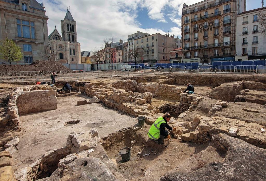 Vue d’ensemble du chantier de la place Jean-Jaurès.