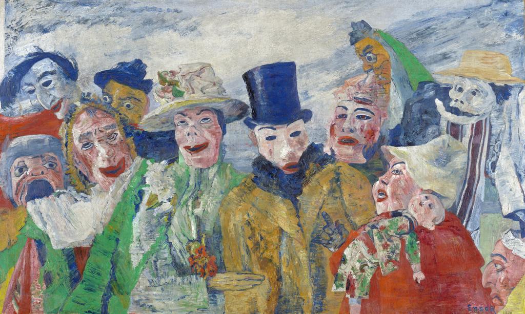 James Ensor (1860-1949), L’Intrigue, 1890. Huile sur toile. Anvers, KMSKA – Communauté flamande.