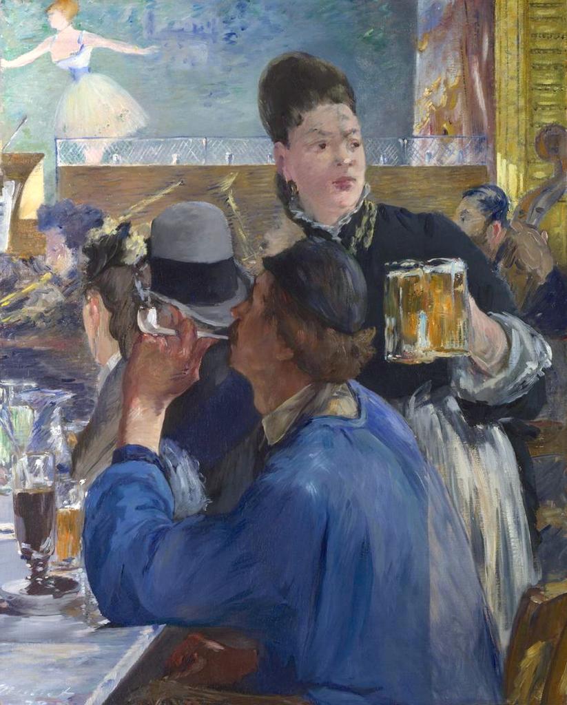 Édouard Manet (1832-1883), Coin d'un café-concert, 1878. Londres, The National Gallery, Bought, Courtauld Fund, 1924.