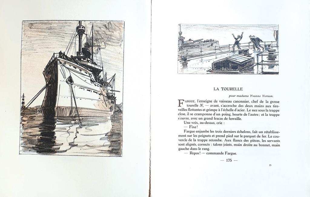 Claude Farrère, Dix-Sept Histoires de marins, 60 lithographies originales en deux tons de Renefer, Paris, Flammarion, 1930, 200 exemplaires numérotés et 10 hors commerce.