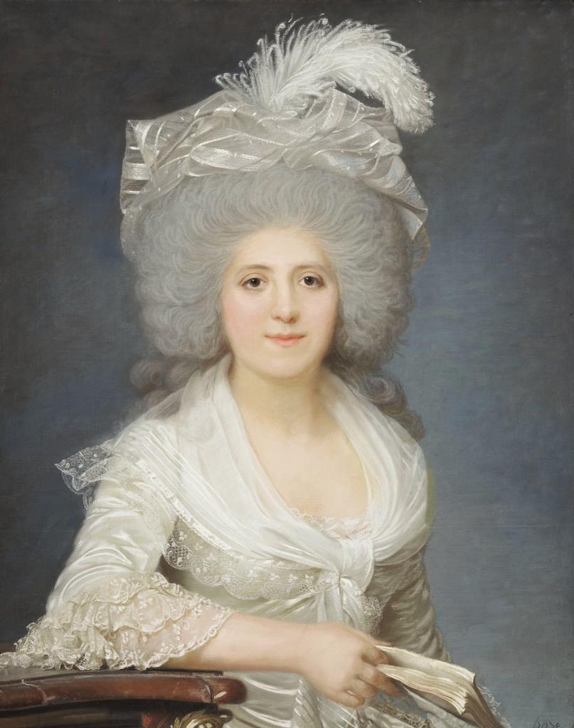 Joseph Boze (1745-1826), Jeanne-Louise-Henriette Genest, épouse Campan (1752-1822), 1786. Pastel, 81,2 x 64,4 cm.