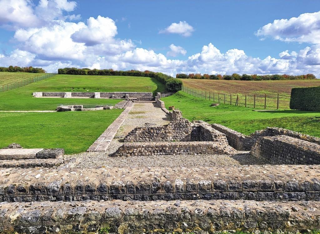 Vue des vestiges du site archéologique d’Aquae Segetae, à Sceaux-du-Gâtinais, dans le Loiret.