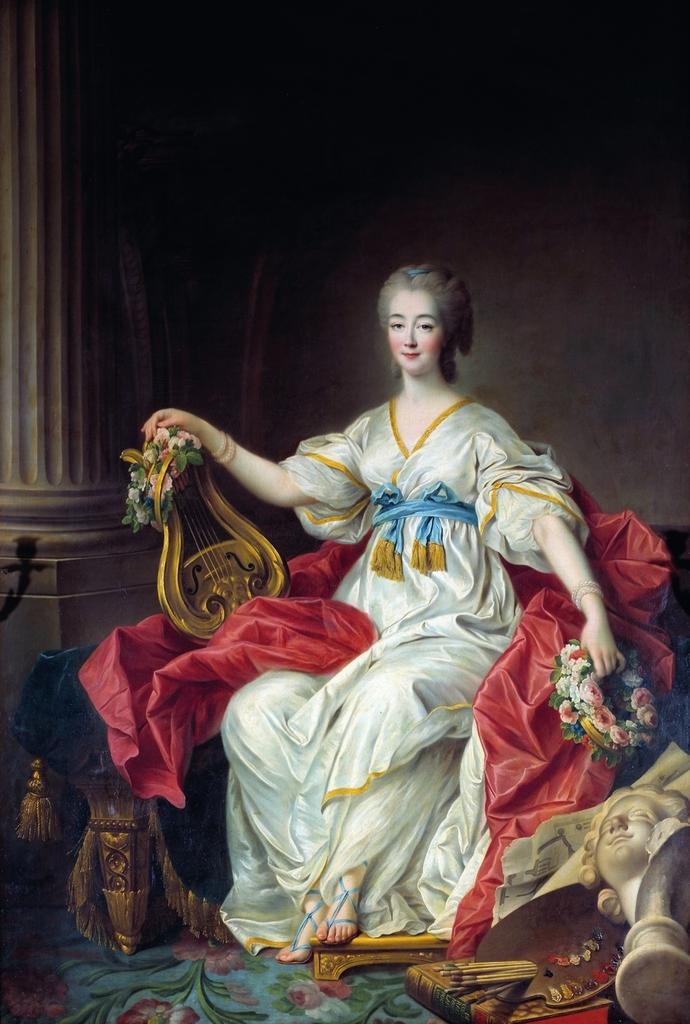 François Hubert Drouais, Portrait de Mme Du Barry, 1774. Huile sur toile, 207 x 143 cm. Versailles, chambre de commerce et d’industrie des Yvelines.