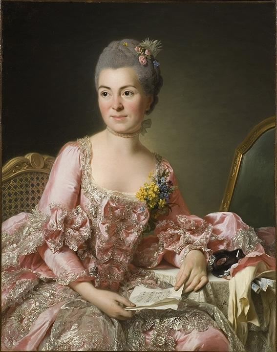 Alexander Roslin (1718-1793), Marie-Suzanne Giroust-Roslin, 1770. Huile sur toile, 92 x 73 cm. Paris, Institut suédois (Nationalmuseum).