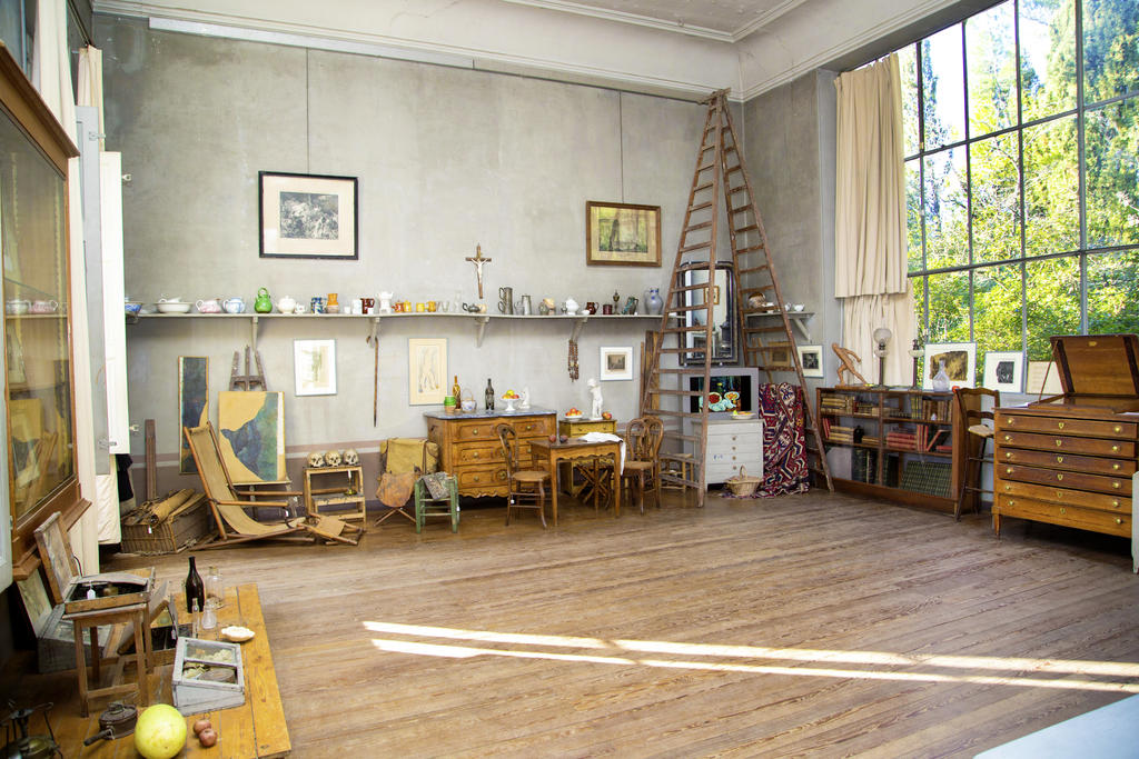 Intérieur de l’atelier de Cezanne sur la colline des Lauves à Aix-en-Provence. 