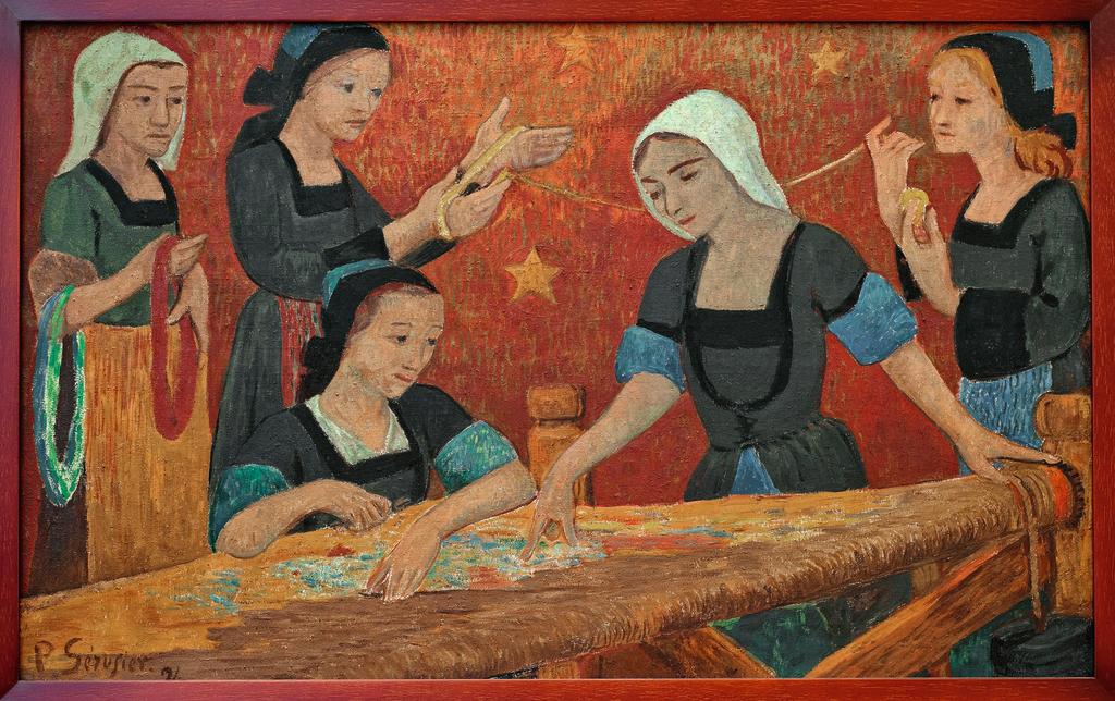 Paul Sérusier (1864-1927), Les Parques ou La Tapisserie, 1924. Huile sur toile, 81,5 x 130 cm. Petit Palais, musée des Beaux-Arts de la Ville de Paris.