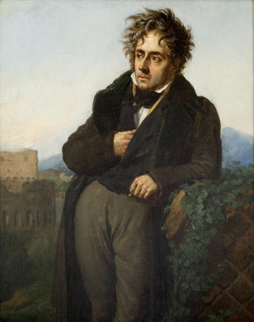 Anne-Louis Girodet-Trioson (1767-1824), modello du portrait de Chateaubriand, 1809. Huile sur toile, 40 x 32 cm. Châtenay-Malabry, Maison de Chateaubriand – Domaine départemental de la Vallée-aux-Loups.