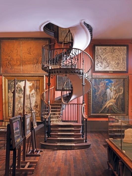 Musée Gustave Moreau, escalier de l’atelier du 2e étage.