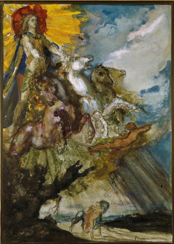 Étude pour Phébus et Borée, 1879, Paris, musée Gustave Moreau.