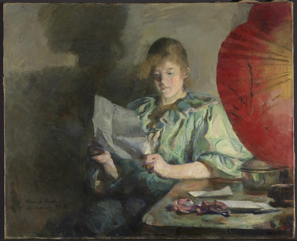 Harriet Backer (1845-1932), Intérieur, le soir, 1896. Huile sur toile, 54 x 66 cm. Oslo, National Museum. 