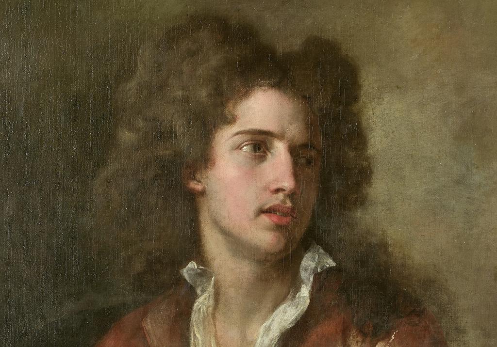 Attribué à Jean Baptiste Santerre (1651-1717), Portrait de Nicolas Coustou (1658-1733) (détail). Huile sur toile, 97 x 74 cm. Estimé : 12 000/15 000 €.