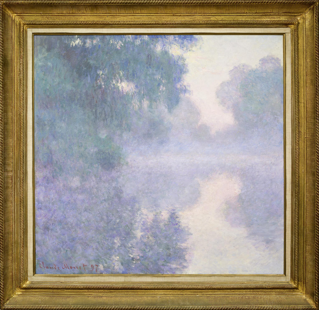 Claude Monet (1840-1926), Bras de Seine près de Giverny. Soleil levant, 1897. Huile sur toile, 91 x 93 cm (en dépôt au musée Marmottan Monet). 