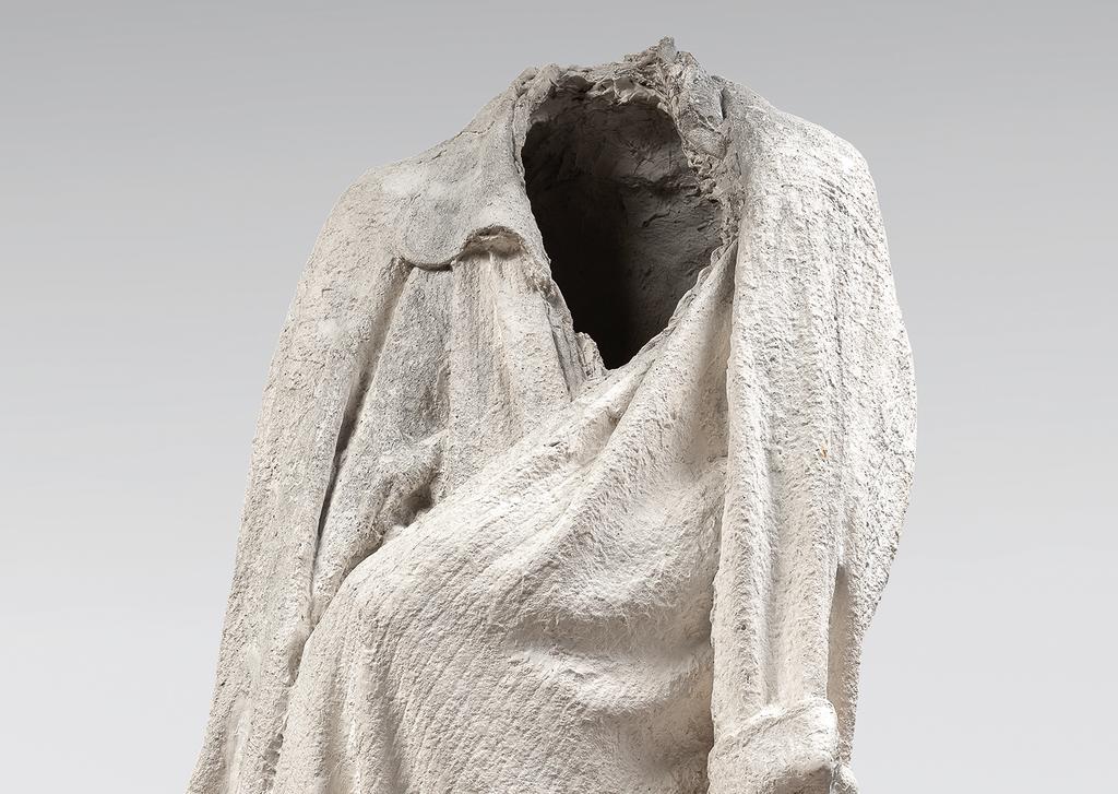 Auguste Rodin (1840-1917), Étude de robe de chambre pour Balzac (détail), 1897. Plâtre. Paris, musée Rodin.