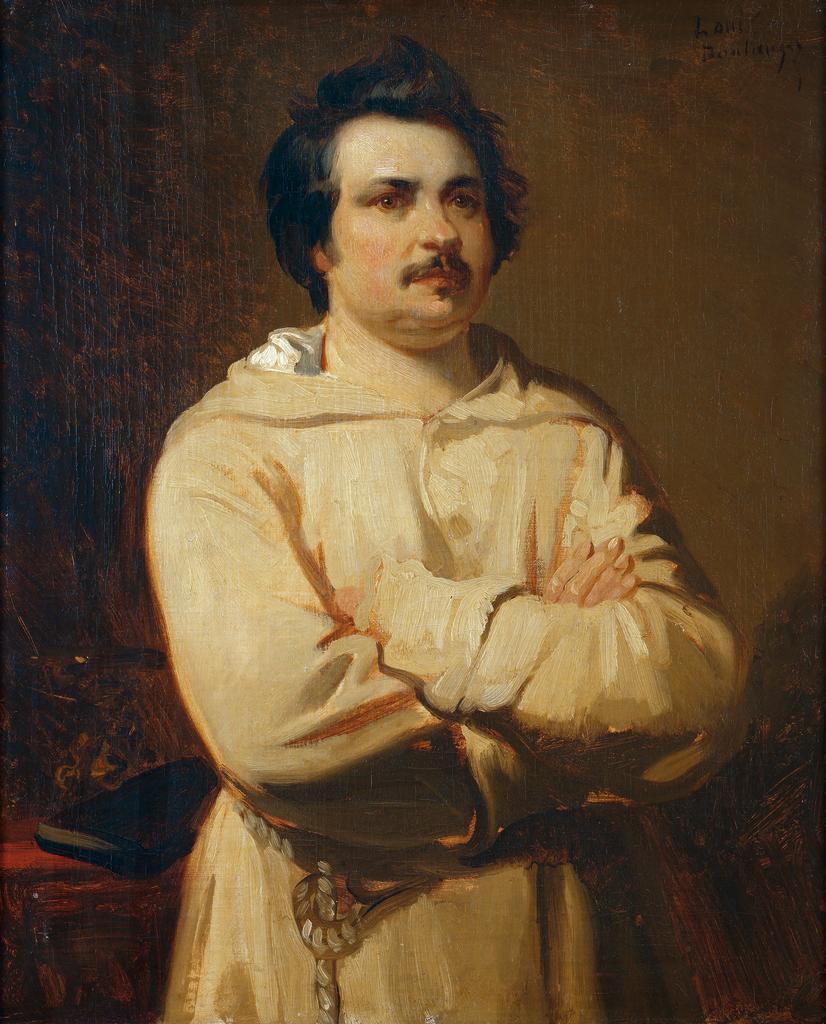 Louis Boulanger (1806-1867), Portrait d’Honoré de Balzac, 1836. Huile sur toile, 61 x 50,5 cm. Tours, musée des Beaux-Arts. 