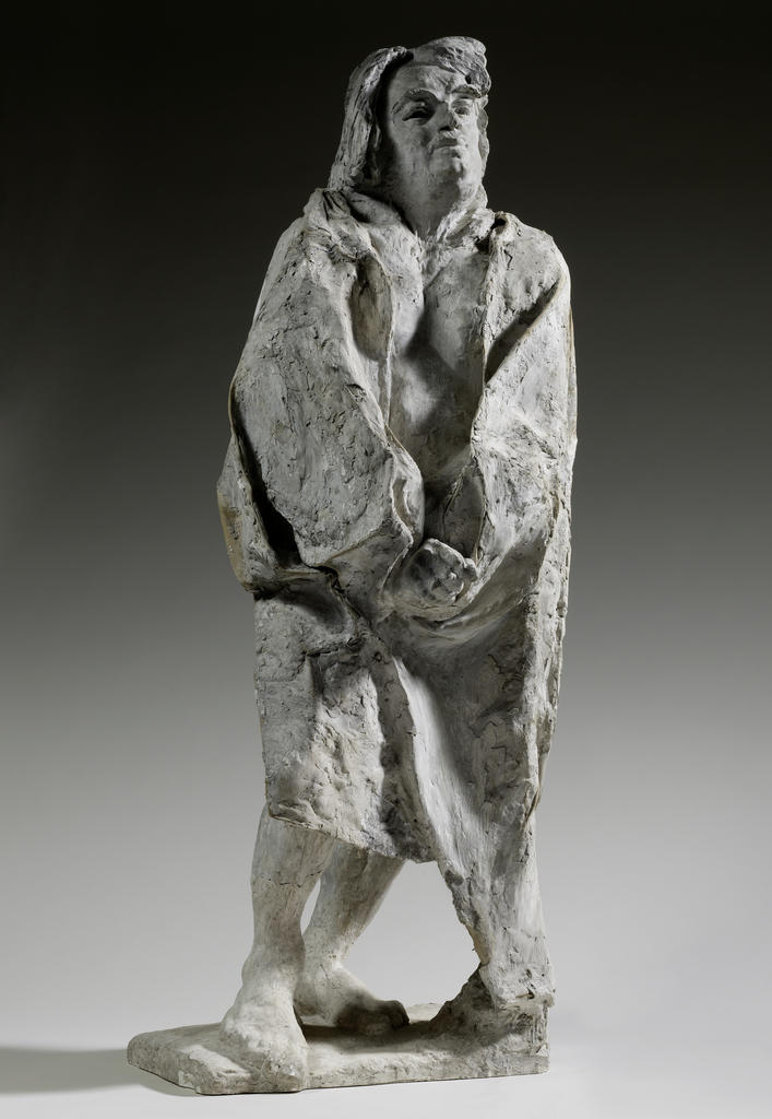 Auguste Rodin, Étude du nu F drapé, 1896. Plâtre et textile. Paris, musée Rodin. 