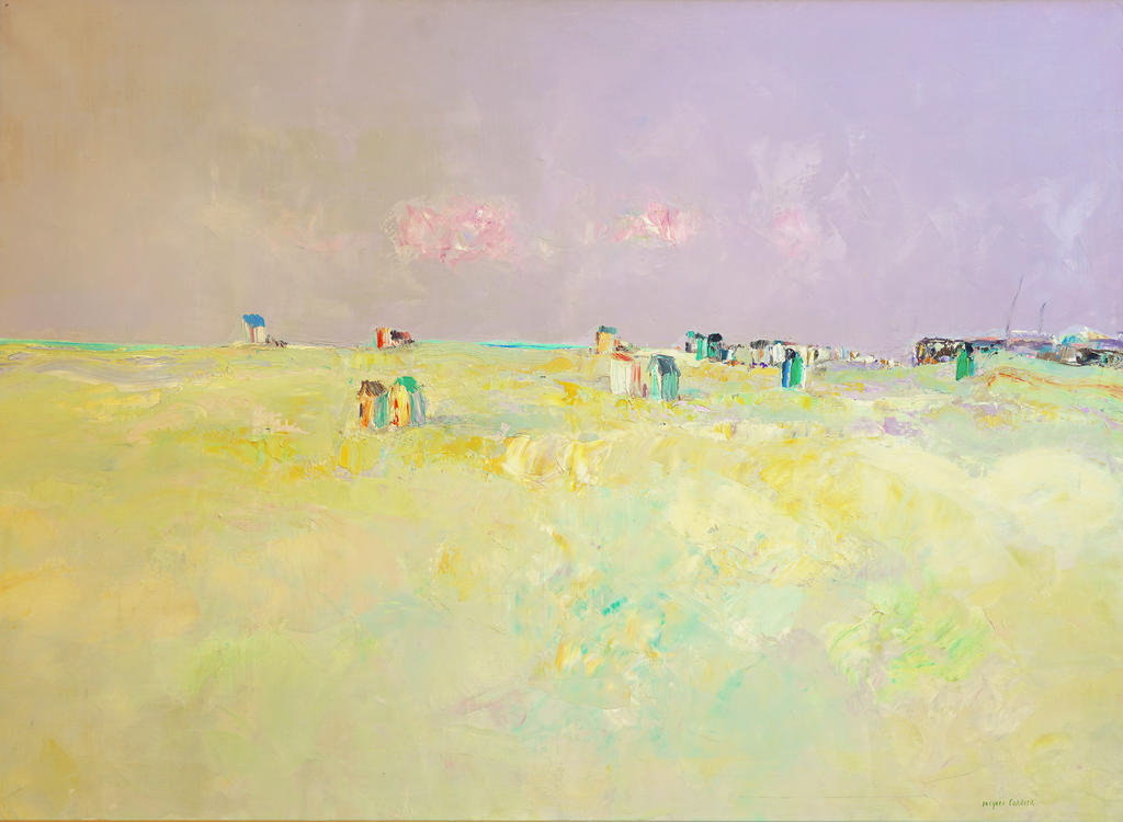 Jacques Cordier (1937-1975), Berck Plage, 1970. Huile sur toile, 73 x 100 cm. Fonds de dotation Jacques Cordier.