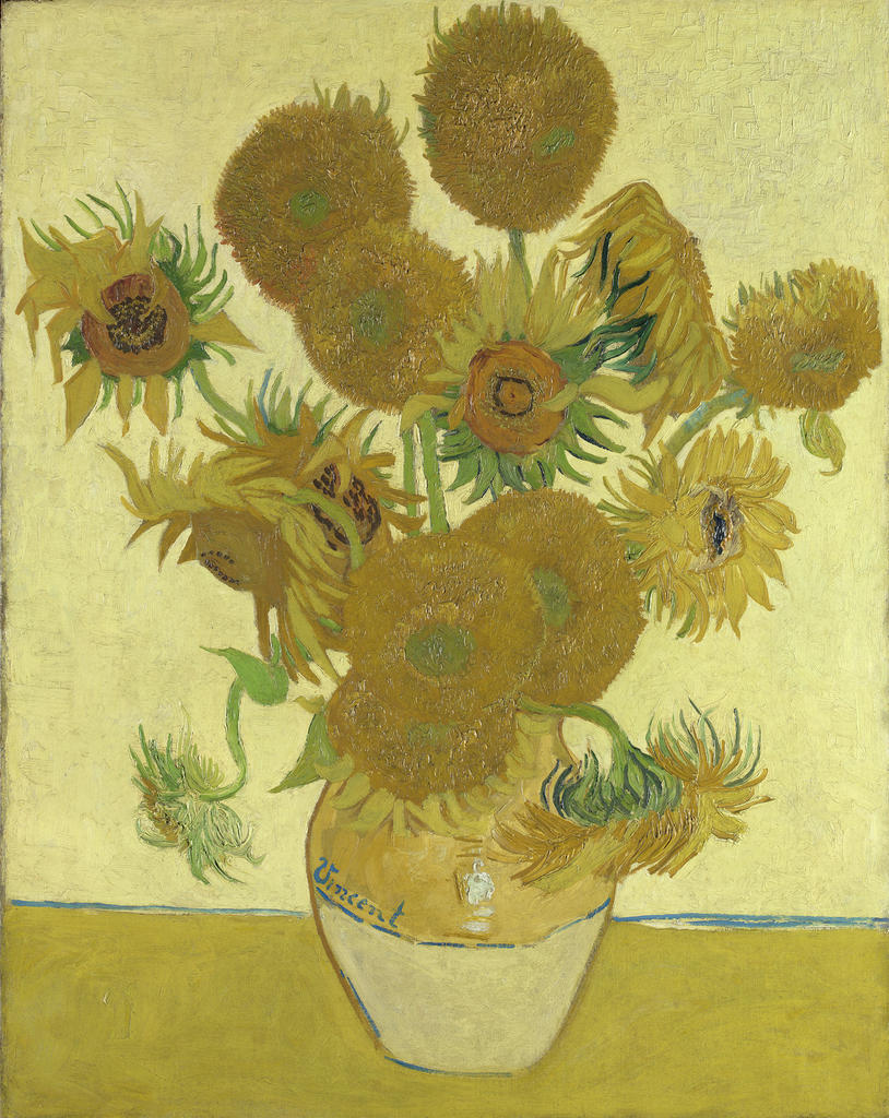 Vincent van Gogh (1853-1890), Tournesols, 1888. Huile sur toile, 92,1 x 73 cm. Londres, The National Gallery.