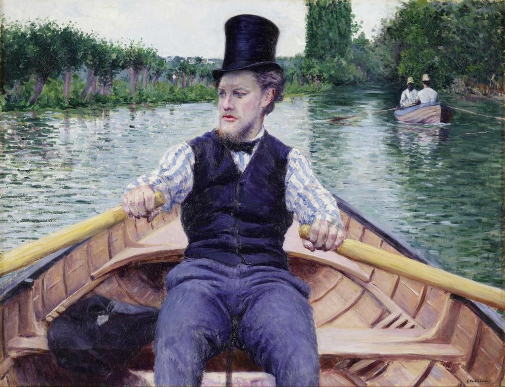 Gustave Caillebotte, Partie de bateau, vers 1877-1878. Huile sur toile, 89,5 x 116,7 cm. Paris, musée d’Orsay.