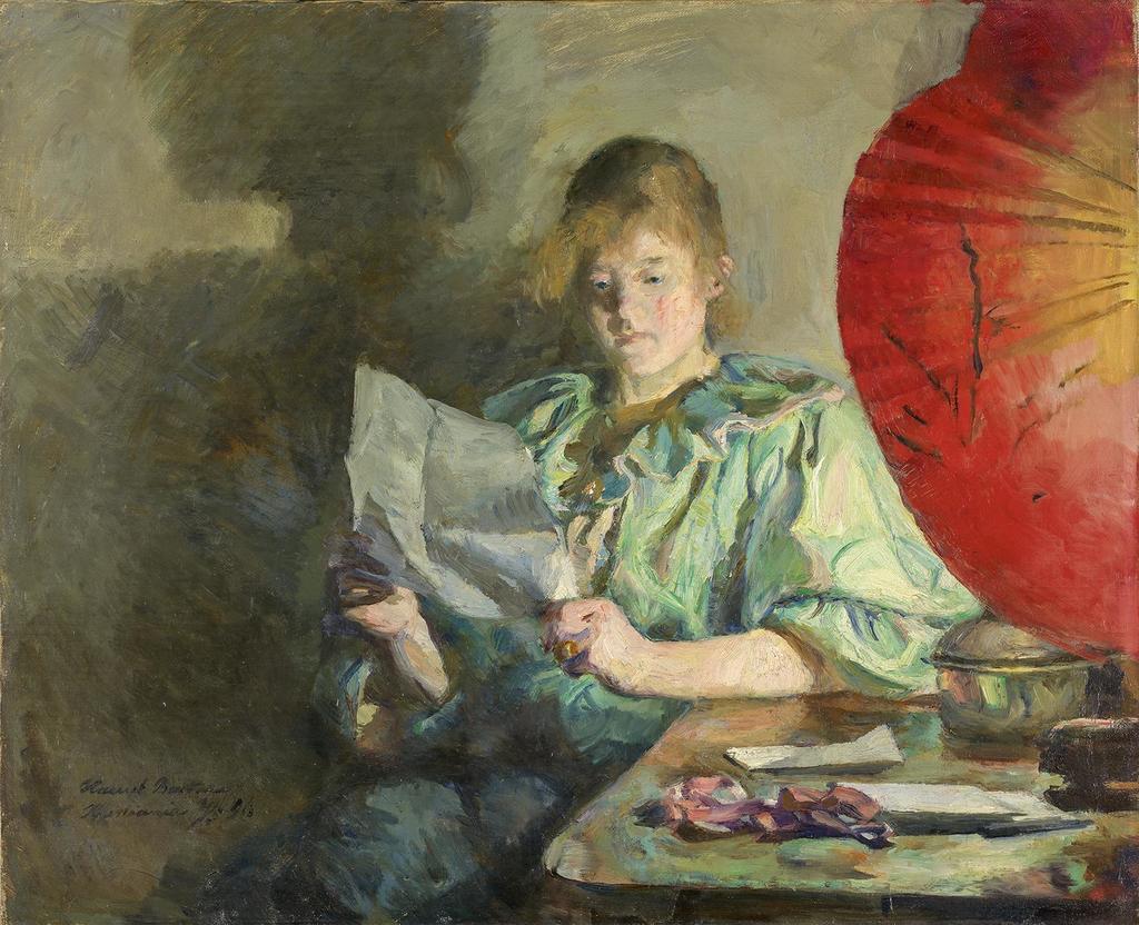 Harriet Backer, Intérieur le soir, 1896. Huile sur toile, 54 x 66 cm. Oslo, National Museum.