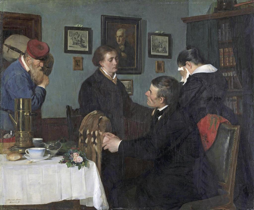 Harriet Backer, L’Adieu, 1878. Huile sur toile, 80,6 x 99,3 cm. Oslo, National Museum. 