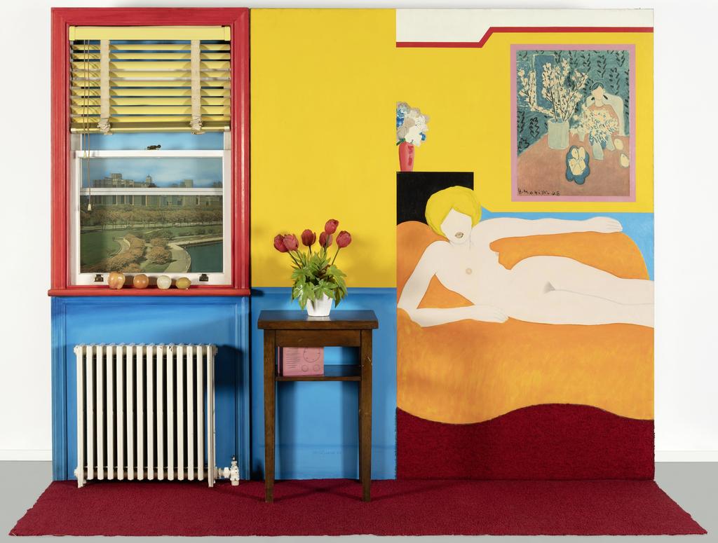 Tom Wesselmann (1931-2004), Great American Nude #48, 1963. Huile et collage sur toile, acrylique et collage sur bois, radiateur vernis et assemblage, 213,3 x 274,3 x 86,3 cm. Paris, Fondation Louis Vuitton.