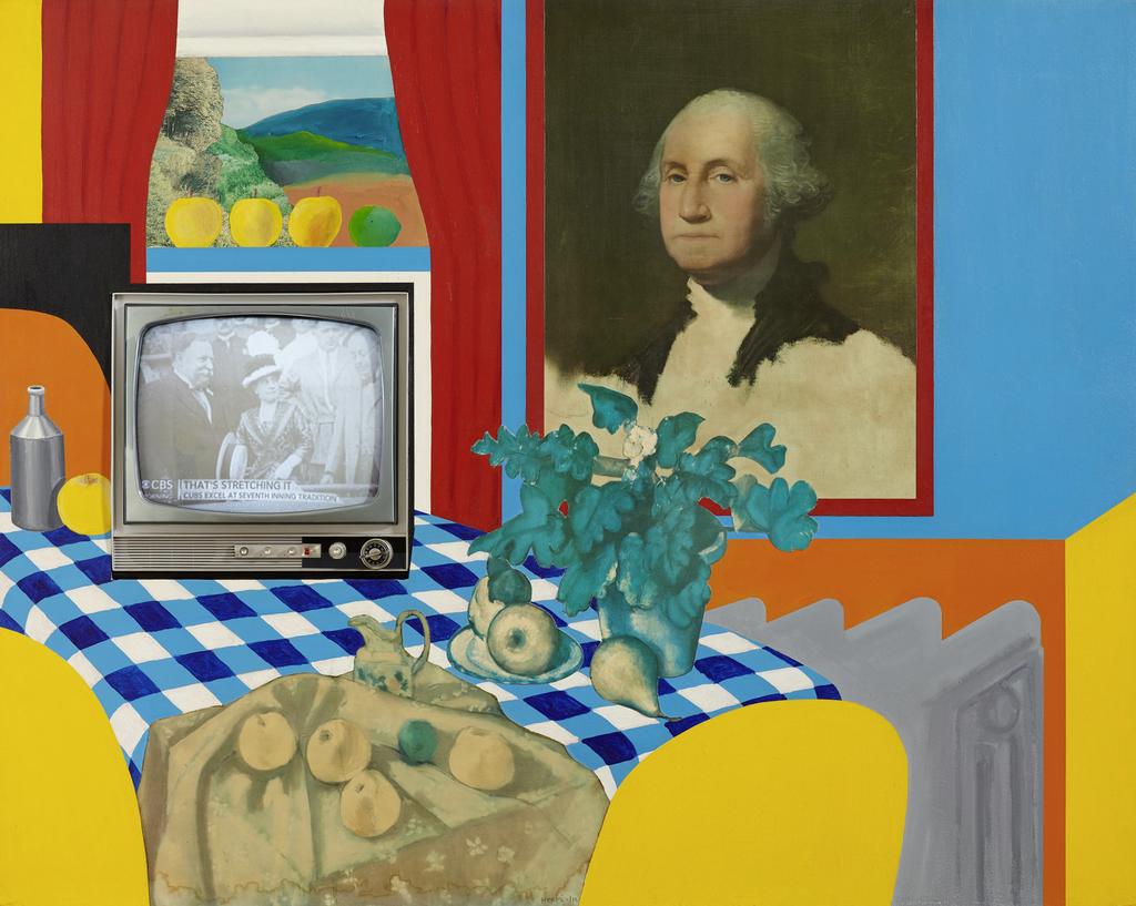 Tom Wesselmann, Still Life #31, 1963. Acrylique et collage sur panneau, téléviseur, 120,6 x 152,4 x 27,3 cm. Los Angeles, Frederick R. Weisman Art Foundation.