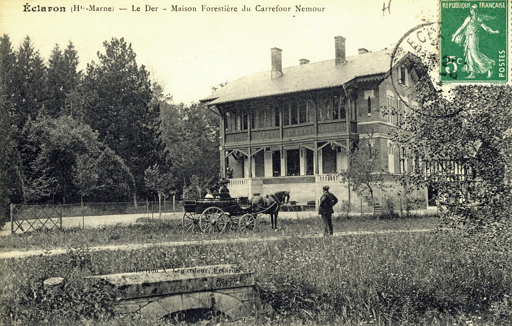 Éclaron (Haute-Marne), le Der, maison forestière du carrefour Nemours [XXe siècle]. Archives départementales de la Haute-Marne, 8 Fi 183-16. 