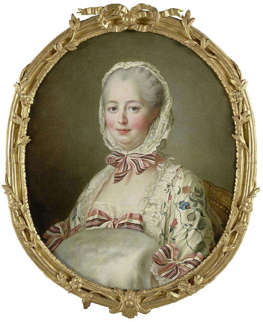 François-Hubert Drouais, Portrait de Madame de Pompadour, vers 1764. Huile sur toile. 