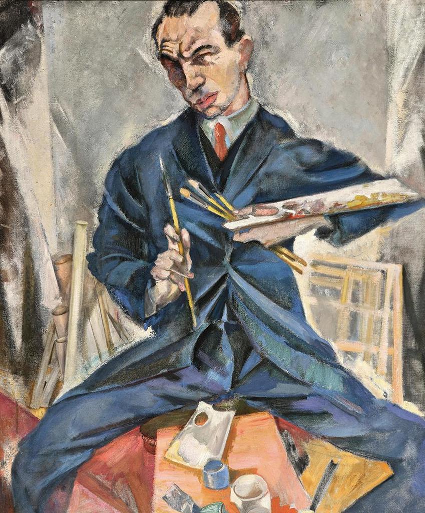 Max Oppenheimer (1885-1954), Autoportrait, vers 1933. Huile sur toile, 98 x 81 cm. Vente Vienne, Dorotheum, 19 novembre 2024. Estimé : 160 000/220 000 € Adjugé : 700 000 € (frais inclus).