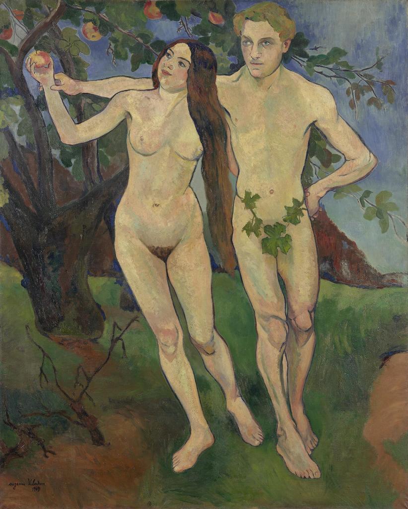 Suzanne Valadon (1865-1938), Adam et Ève, 1909. Huile sur toile, 162 x 131 cm. Achat de l’État, 1937. Paris, Centre Pompidou, musée national d’Art moderne. 