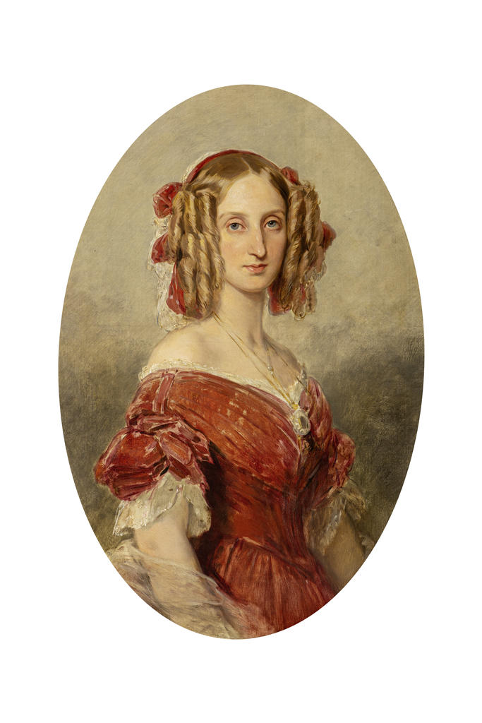 Franz Xaver Winterhalter (1805-1873), Louise, reine des Belges, après 1841. Huile sur toile, 84 x 56,5 cm. Collection particulière. 