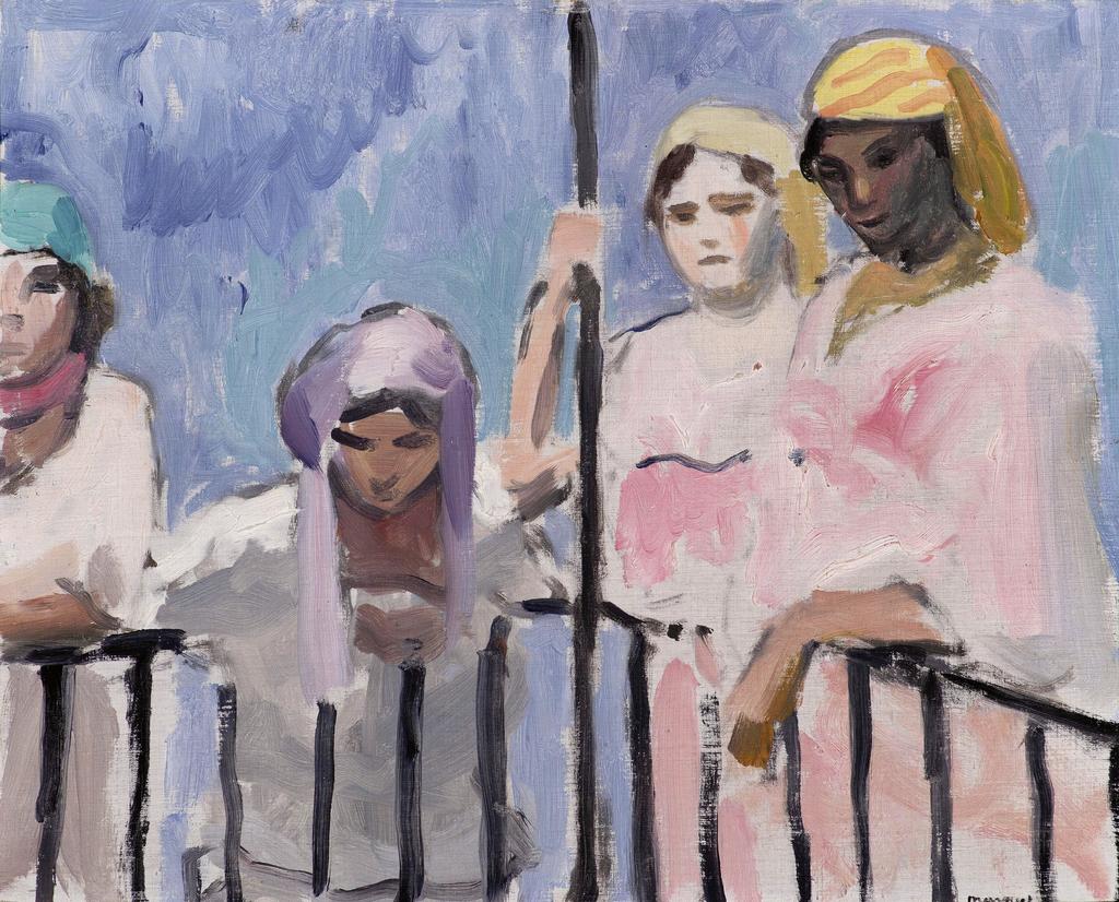 Albert Marquet (1875-1947), Femmes d’Alger, vers 1920-1921. Huile sur toile marouflée sur carton, 33 x 41 cm. Collection particulière. 