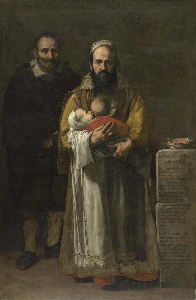 Jusepe de Ribera, Maddalena Ventura et son mari, dite « La Femme à barbe », 1631. Huile sur toile, 196 x 127 cm. Tolède, Hopital Tavera – Fondation Medinacelli (en dépôt au musée national du Prado, Madrid). 