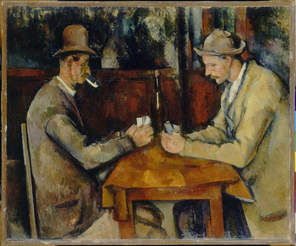 Paul Cezanne (1839-1906), Les Joueurs de cartes, entre 1890 et 1895. Huile sur toile, 47 x 56,5 cm. Paris, musée d’Orsay.