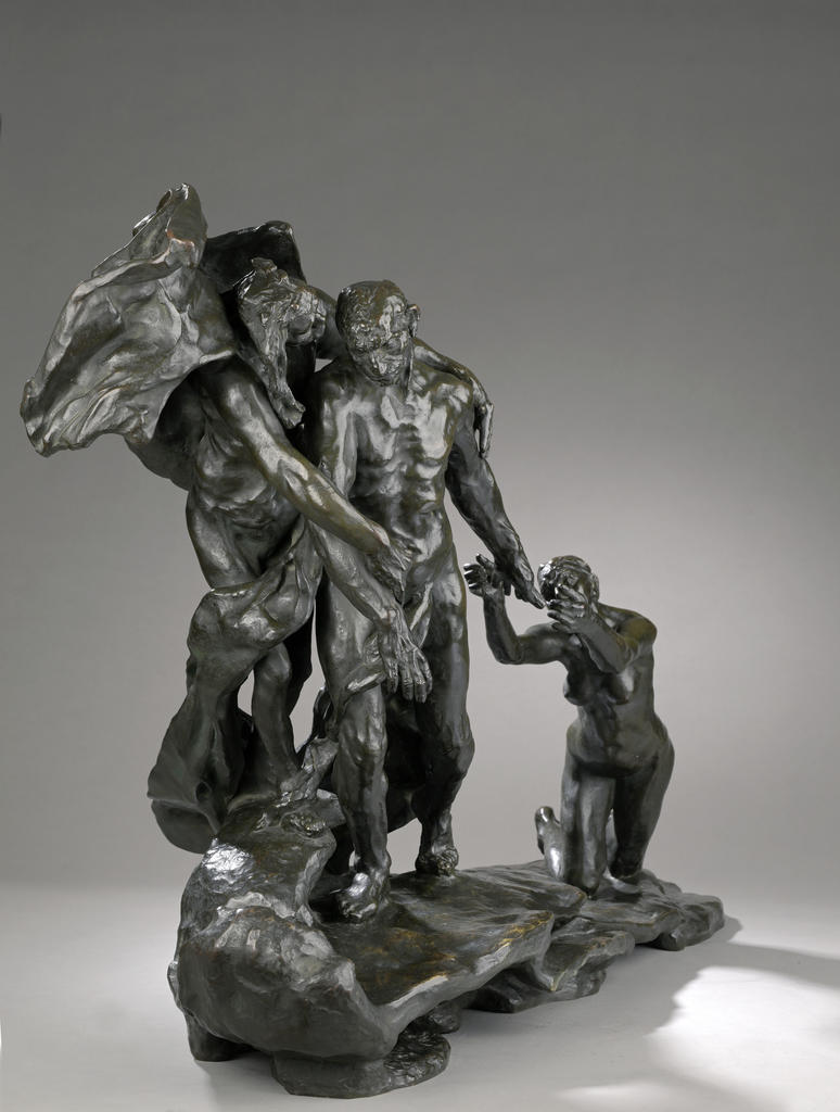 Camille Claudel (1864-1943), L’Âge mûr, dit La Jeunesse et L’Âge mûr, modèle créé en 1898. Bronze à patine brune richement nuancée, 61,5 x 85 x 37,5 cm. Fonte au sable d’Eugène Blot datant de 1907.