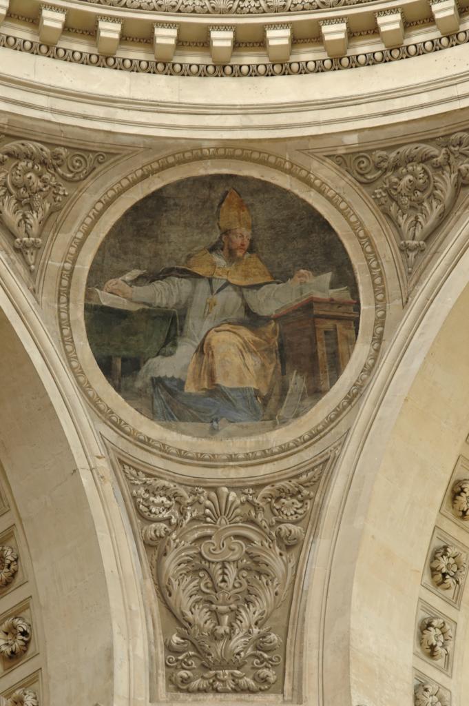 L'une des peintures de Philippe de Champaigne décorant la coupole de la chapelle.