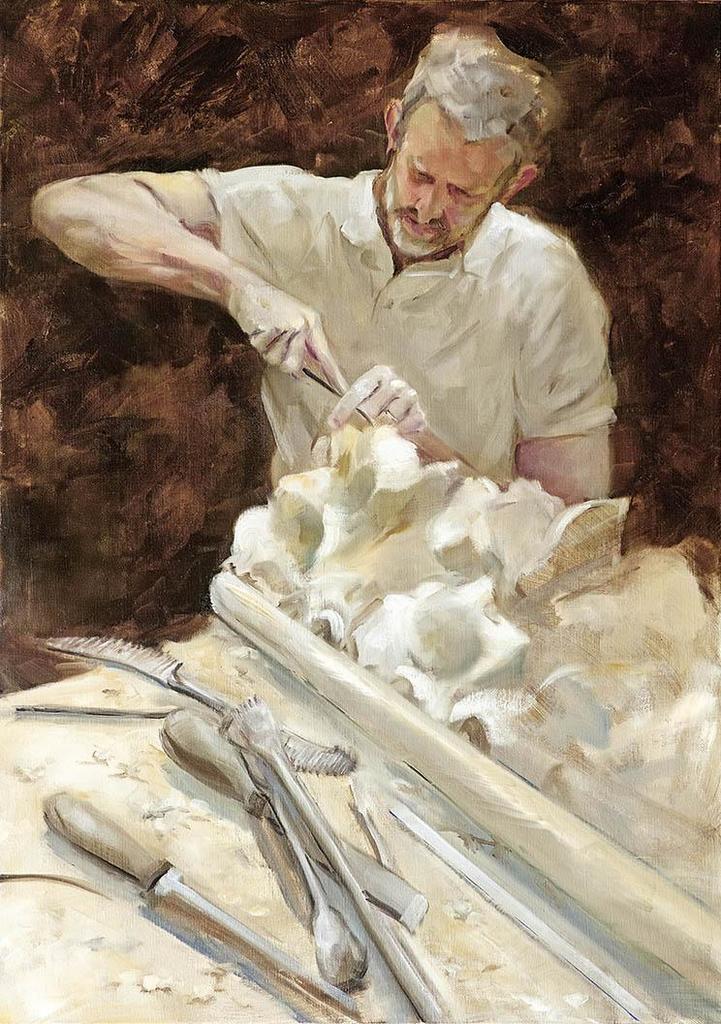 Laurence Bost, Sculpture d’une frise.