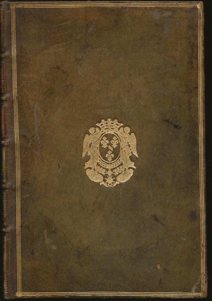 Érasme, Education et instruction du prince crestien, vers 1525 : reliure aux armes du prince de Bourbon-Condé, vers 1770, Chantilly, Bibliothèque du musée Condé, ms 2500