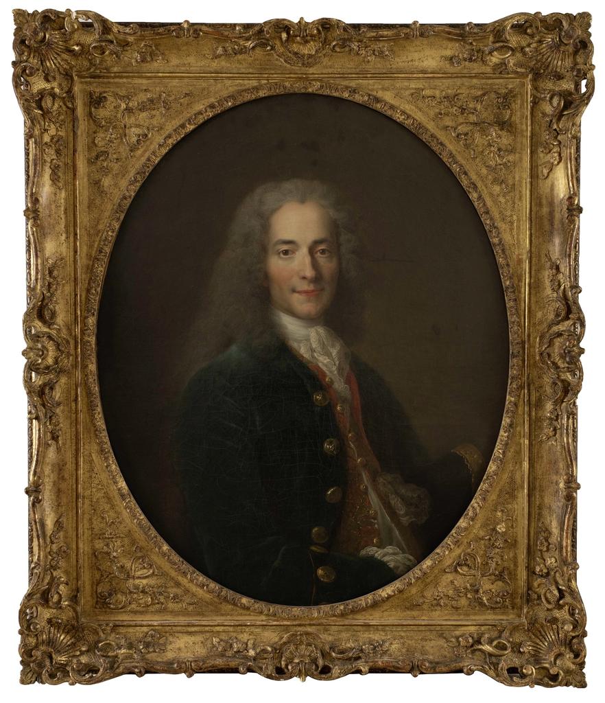 Nicolas de Largillière (1656-1646), Portrait de Voltaire, entre 1718 et 1724. Huile sur toile, 80 x 65 cm. Paris, musée Carnavalet – Histoire de Paris. 
