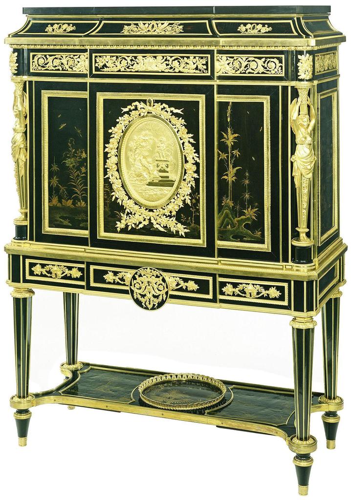 Secrétaire en cabinet, vers 1785-1787. Malibu, The J.-P. Getty Museum. 