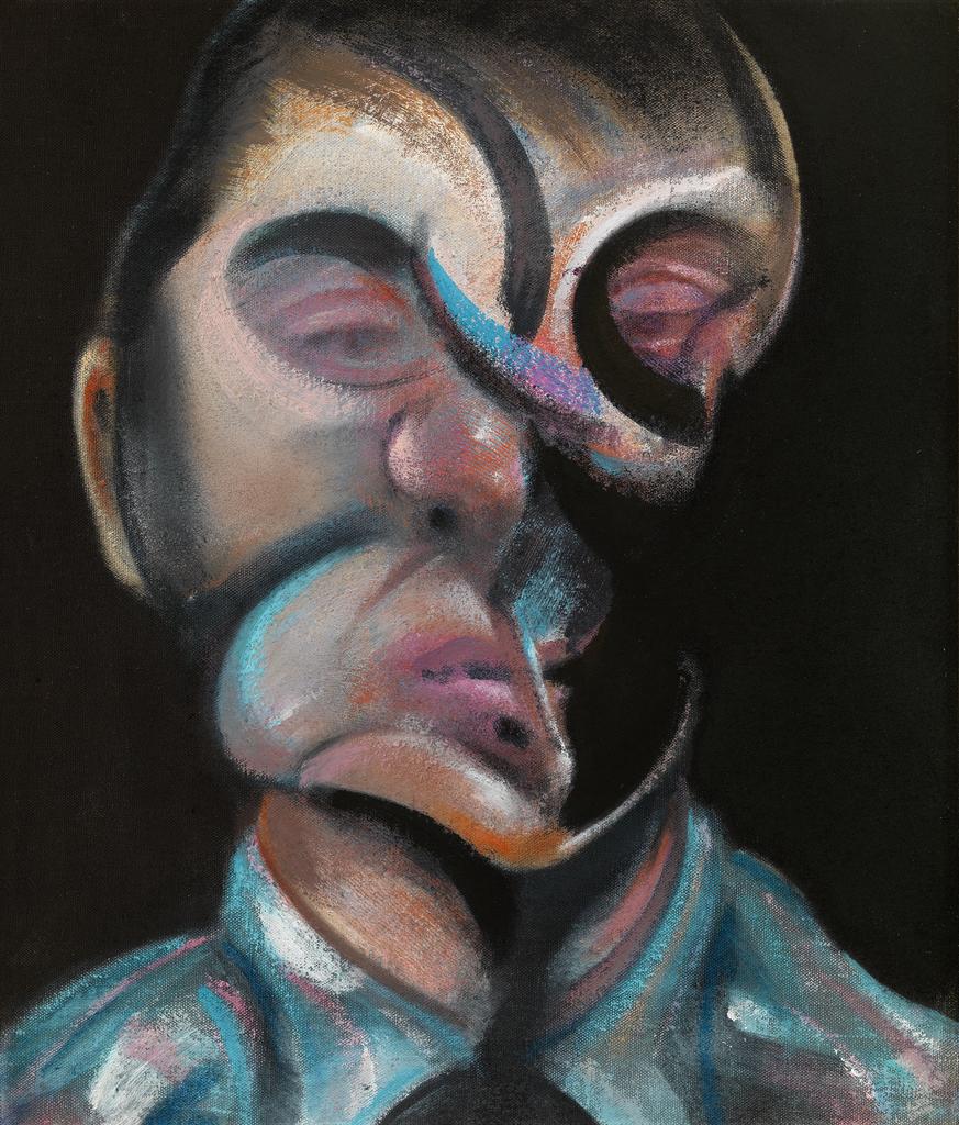 Francis Bacon, Self-Portrait, 1972. Huile sur toile, 35,5 x 30,5 cm. The Lewis Collection.