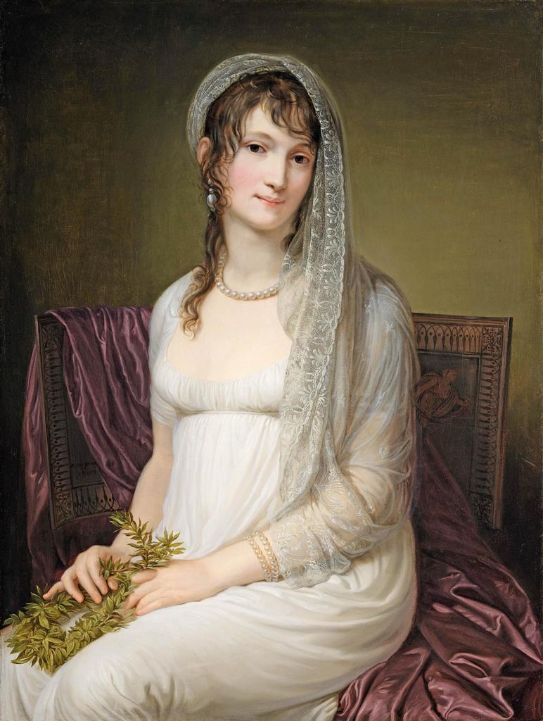 Andrea Appiani (1754-1817), Portrait de Francesca Ghirardi Lechi, 1803. Huile sur toile, 97,5 x 72,5 cm. Milan, Fondazione Trivulzio. 