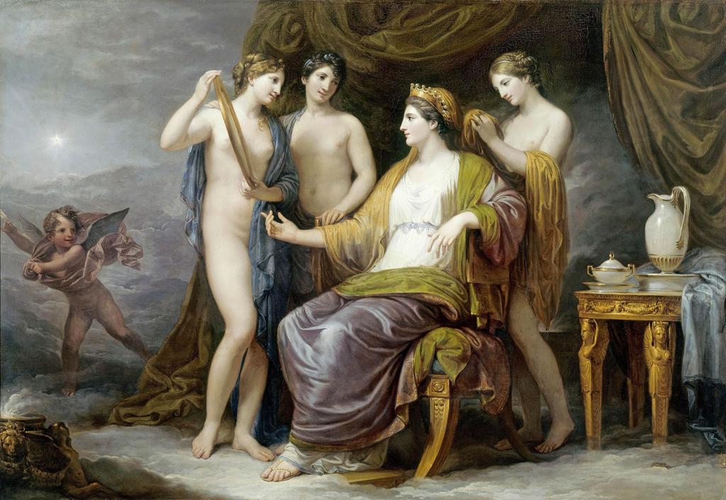 Andrea Appiani (1754-1817), La Toilette de Junon ou Junon et les Grâces, vers 1803-1810. Huile sur toile, 100 x 142 cm. Brescia, Fondazione Brescia Musei, Pinacoteca Tosio Martinengo.