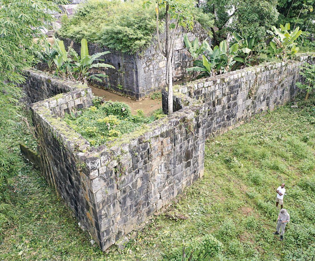 Vue du bastion nord-est du Fort de la Possession de Sainte-Marie.