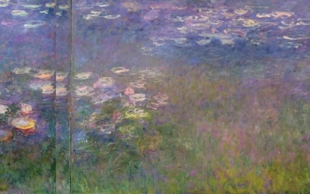 Claude Monet, L’Agapanthe (détail du panneau latéral droit), 1915-1926. Huile sur toile, 200 x 425 cm. Kansas City, The Nelson-Atkins Museum of Art.